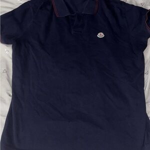 Moncler Dark Blue Polo Shirt